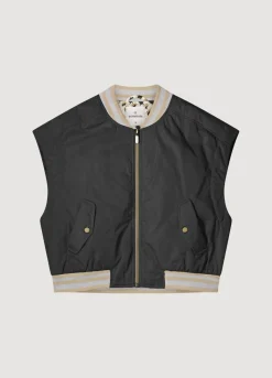 Sleeveless Bomber Jacket
