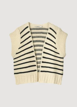 Sleeveless Chunky Cardigan