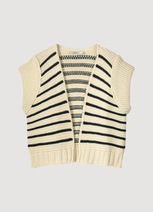 Sleeveless Chunky Cardigan