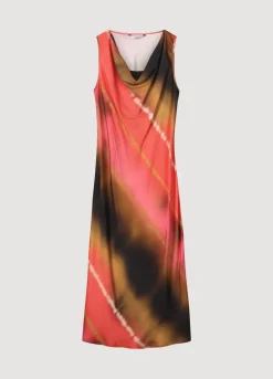 Sleeveless Faded Print Dress