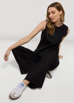 Sleeveless, Linen-Blend Top