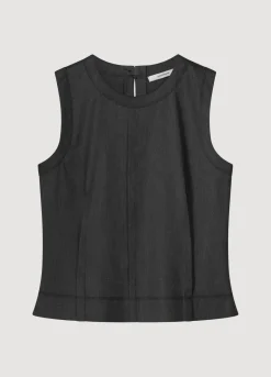 Sleeveless, Linen-Blend Top
