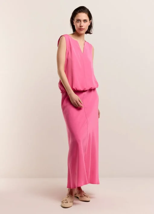 Sleeveless Top With V-Slit