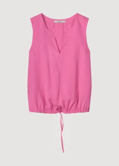 Sleeveless Top With V-Slit