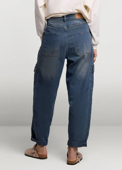 Striped Cargo Jeans