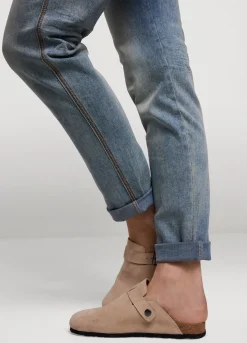 Suede Leather Clogs