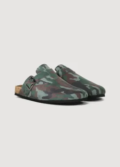 Suede Leather Clogs