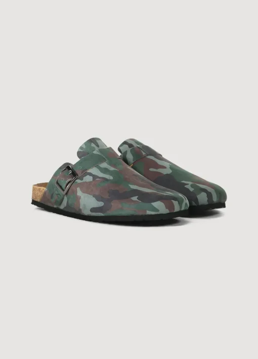 Suede Leather Clogs