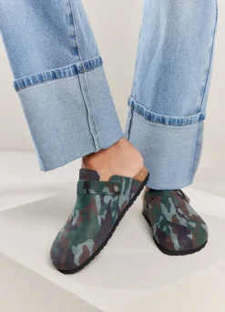 Suede Leather Clogs