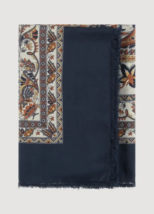 Thin Scarf With Prints