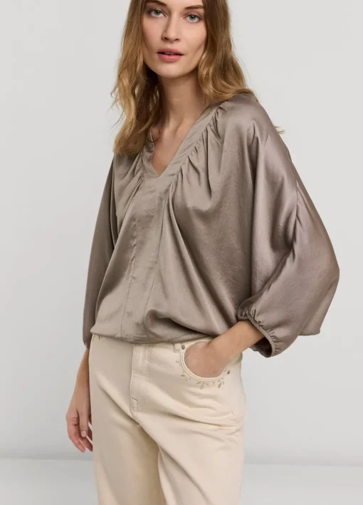 Top With Bat Sleeves