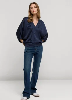 Top With Bat Sleeves
