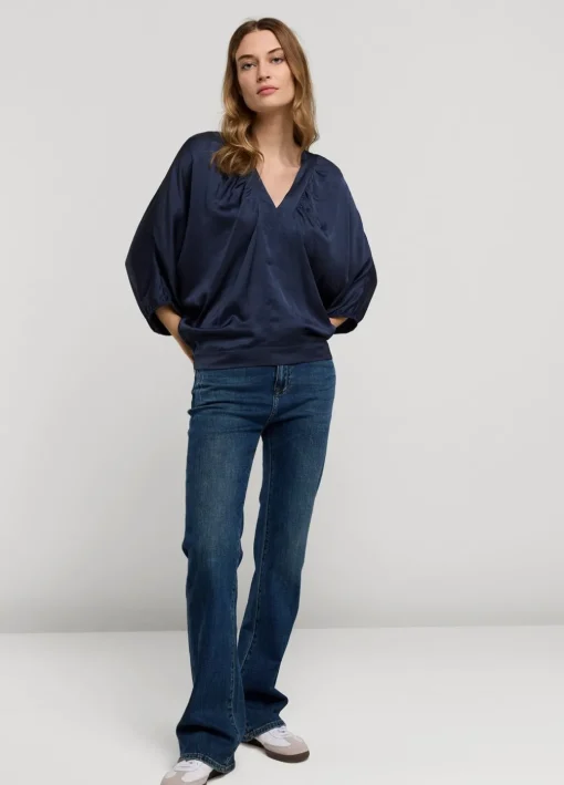 Top With Bat Sleeves