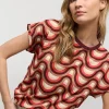Top With Retro Print