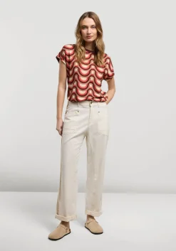 Top With Retro Print
