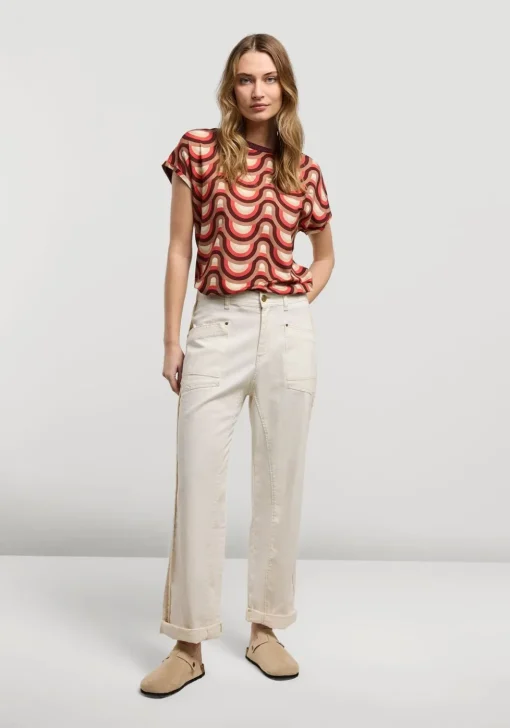 Top With Retro Print