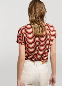 Top With Retro Print