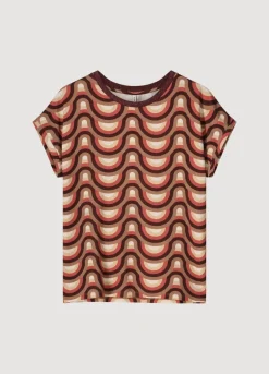 Top With Retro Print
