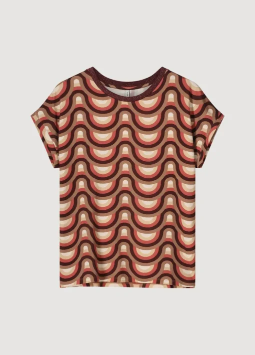 Top With Retro Print
