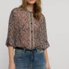 Transparante Blouse Bloemenprint