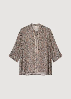 Transparante Blouse Bloemenprint