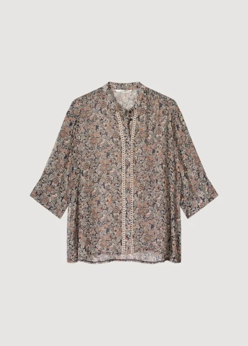 Transparante Blouse Bloemenprint