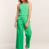 Trousers With 7/8Th Straight Legs