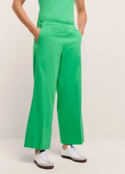 Trousers With 7/8Th Straight Legs