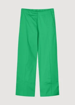 Trousers With 7/8Th Straight Legs