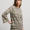 Trumpet-Sleeve Top