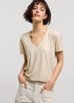 T-Shirt With Glitter Coating