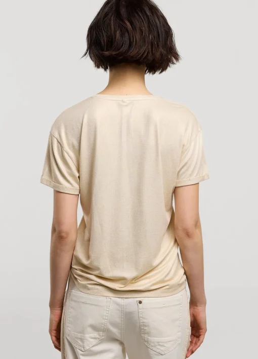 T-Shirt With Glitter Coating