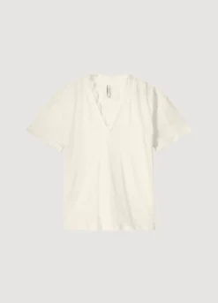 V-Neck Top With Lace