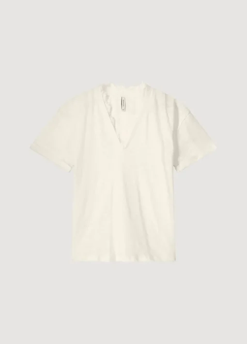 V-Neck Top With Lace