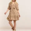 Voile Dress With Ruffles