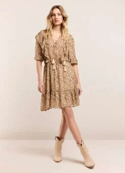 Voile Dress With Ruffles