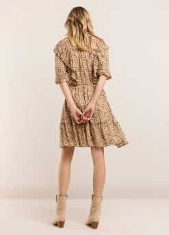Voile Dress With Ruffles
