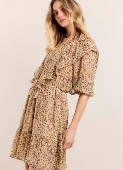 Voile Dress With Ruffles