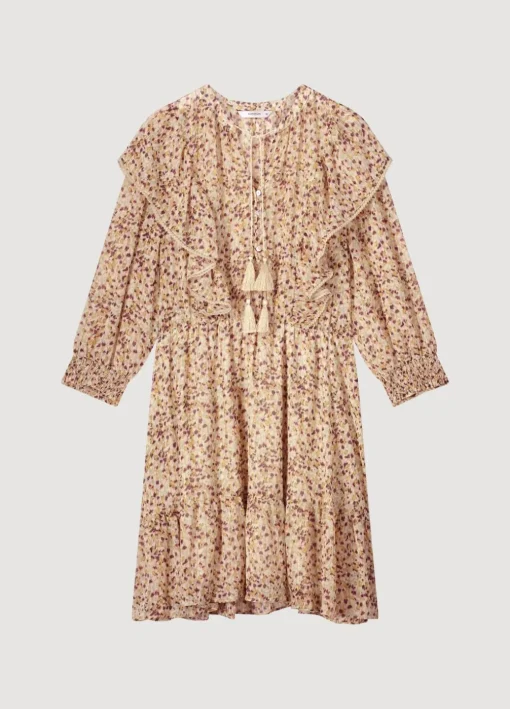 Voile Dress With Ruffles