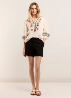 Wide Cotton Blouse