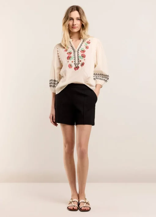 Wide Cotton Blouse