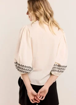 Wide Cotton Blouse