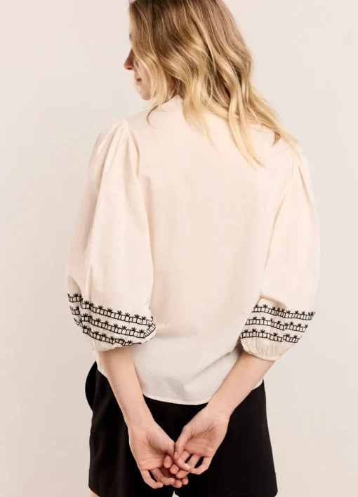Wide Cotton Blouse