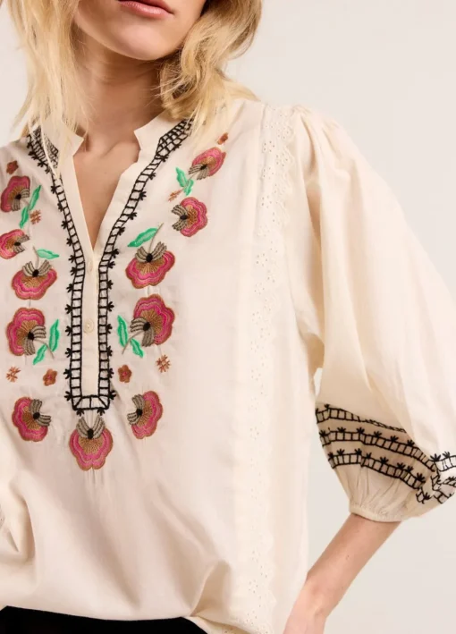 Wide Cotton Blouse