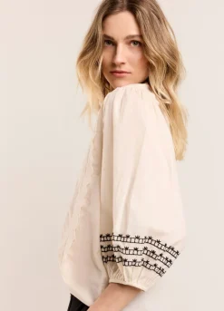 Wide Cotton Blouse