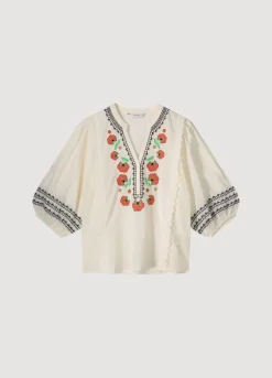 Wide Cotton Blouse