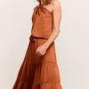 Wide Tiered Skirt