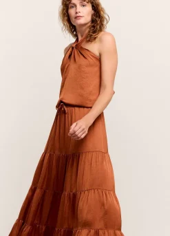 Wide Tiered Skirt