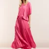 Wide Tiered Skirt