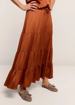 Wide Tiered Skirt